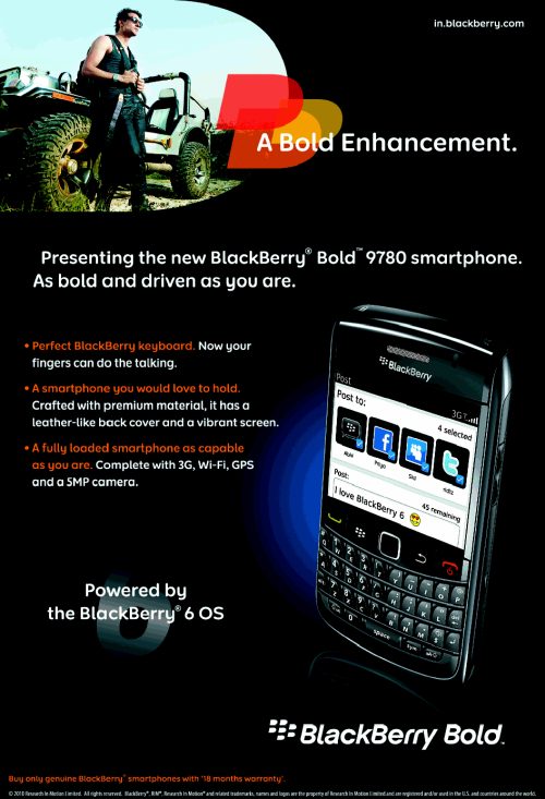 BlackBerry Bold 9780 is Now