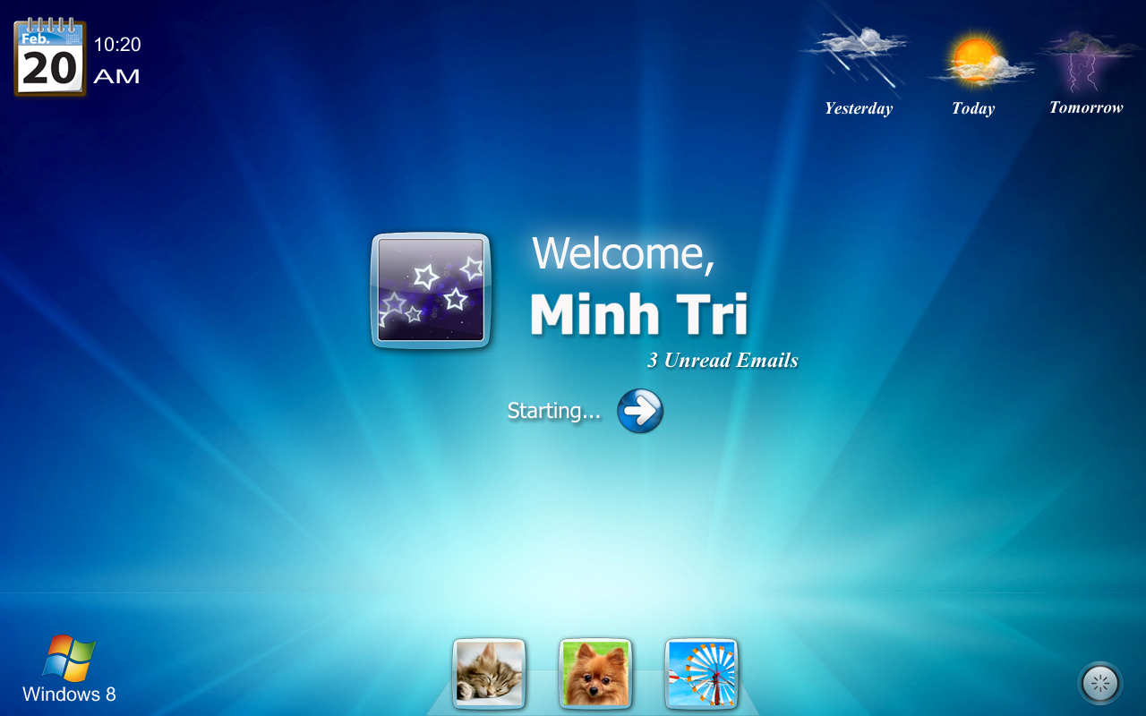 Windows 8 Logon Screen by minhtrimatrix উইন্ডোজ ৮ উইন্ডোজ অপারেটিং সিস্টেমের এক বিশ্ময় | ডাউনলোড করুন মাত্র ৩.৭ মেগা বাইট