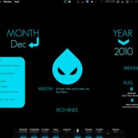 Featured Desktop : The Black and Blue Mac Desktop