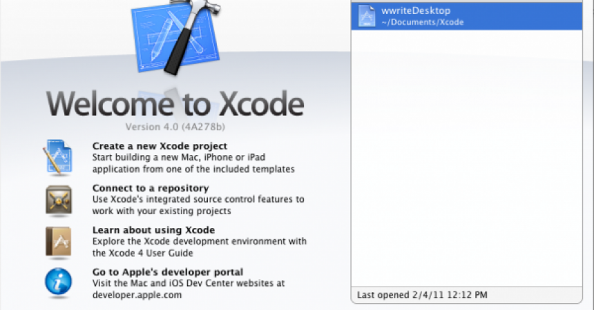 XCode 4: Secret Weapon for Mac OS X Development XCode 4: Secret Weapon for Mac OS X Development