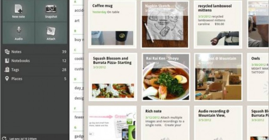 Evernote For Android Tablets Gets A Classy Redesign! Evernote For Android Tablets Gets A Classy Redesign!