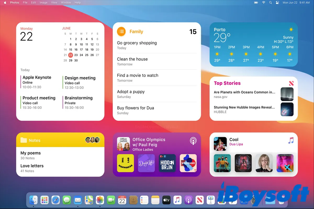 Aesthetic Mac Widgets