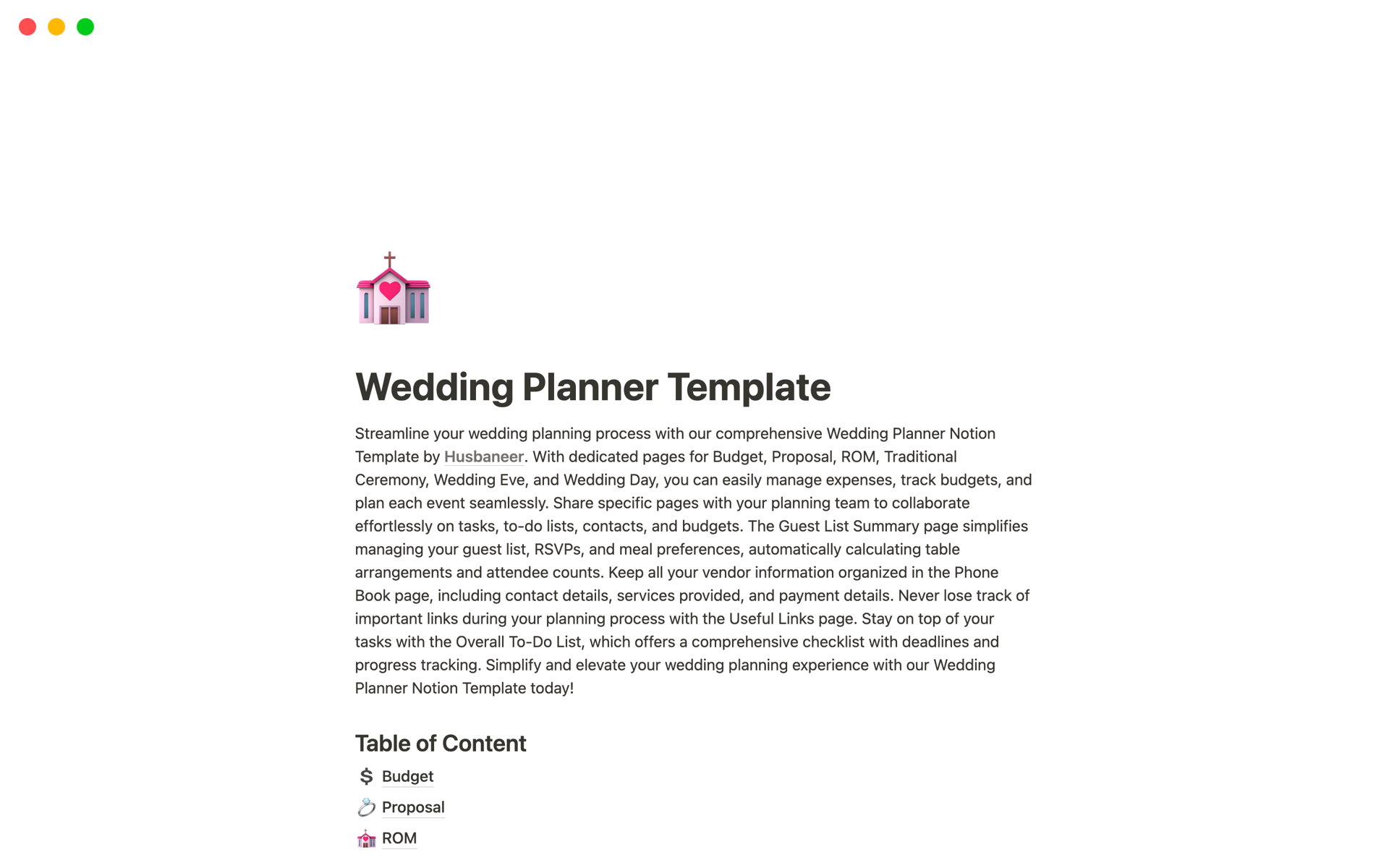 10 Best & Free Notion Wedding Planning Templates in 2024