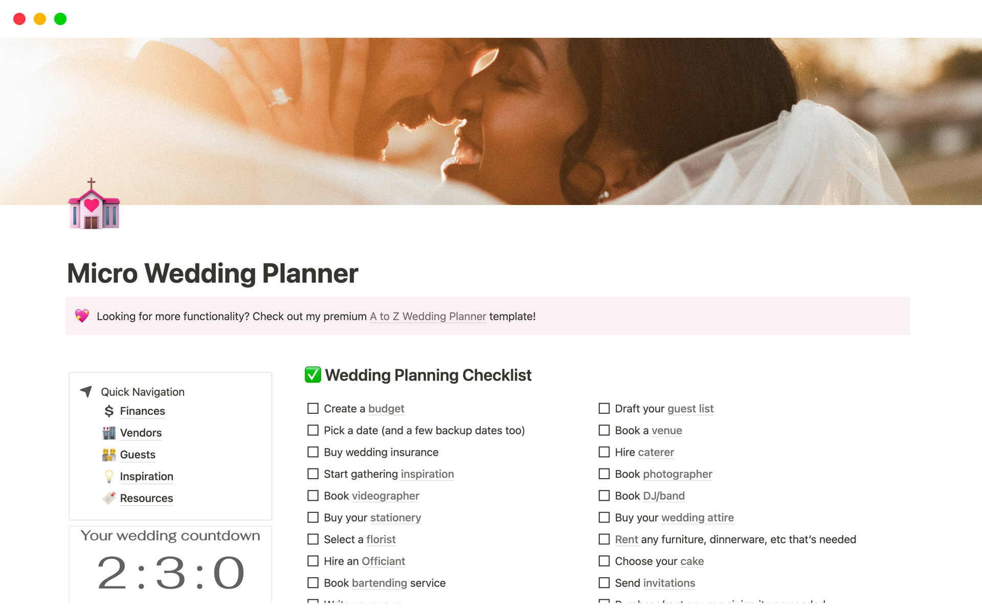 10 Best & Free Notion Wedding Planning Templates in 2024