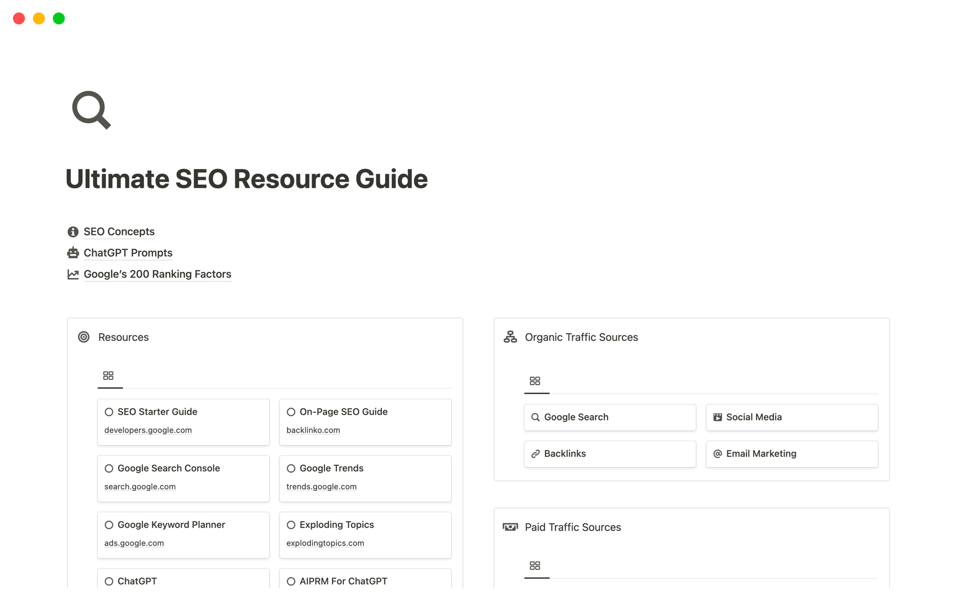 The Best 18 Notion SEO Templates
