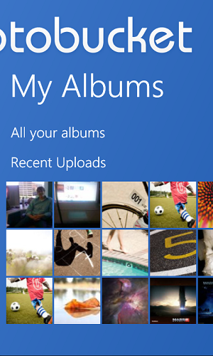 Photobucket app For Windows Phone 7