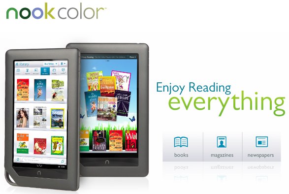 Nook Color Ebook Reader Gadget 2011