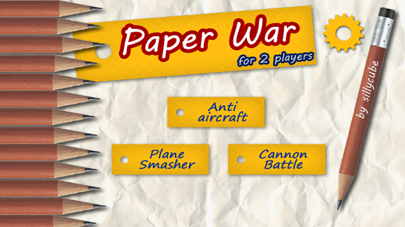 Paperwar For 2 Players - Android Game Review