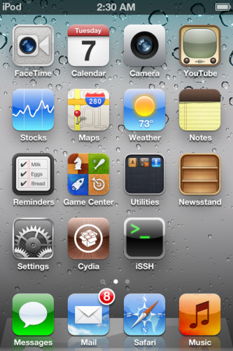 iOS 5 Jailbreak on iPod Touch