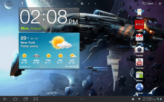 New Features Samsung galaxy Tab 10.1 Touchwiz UX