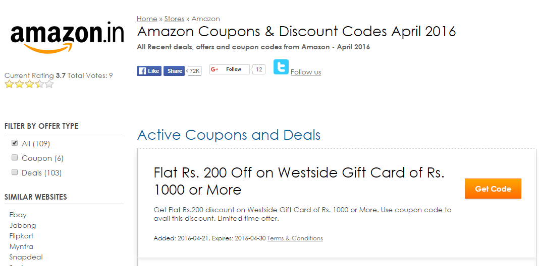 Amazon Coupons & Discount Codes - Coupon Rovers