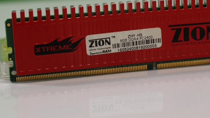 ZION 8GB DDR4 RAM With Red Spikes