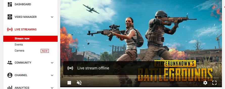 PUBG Live Streaming Dashboard