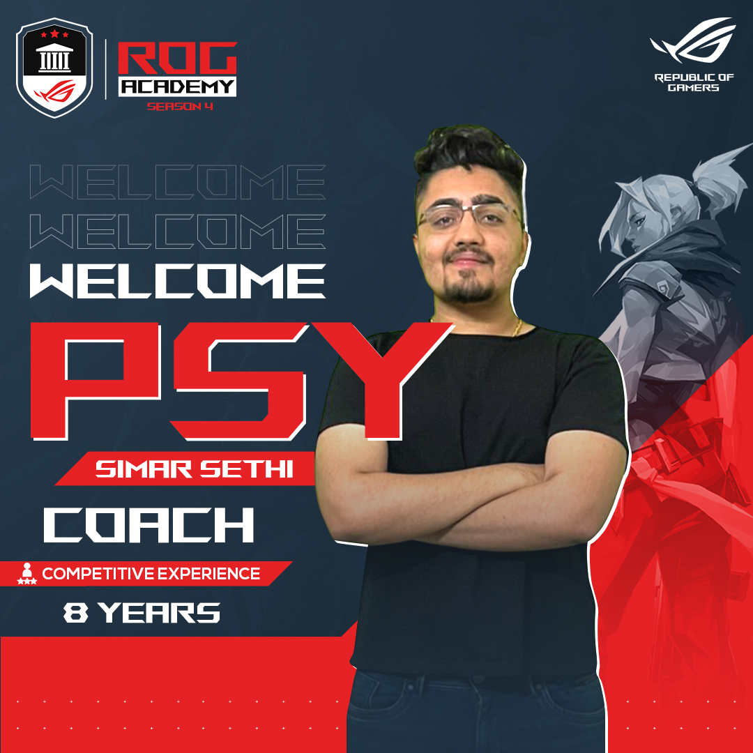 Image ASUS onboards Simar Psy Sethi as the official coach for ROG Academy Season 4