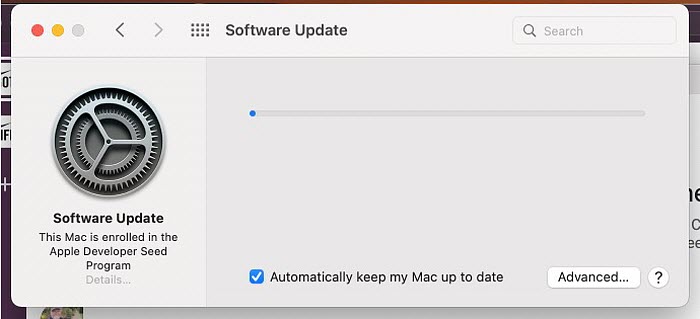 mac OS Update Error - Downloading Update