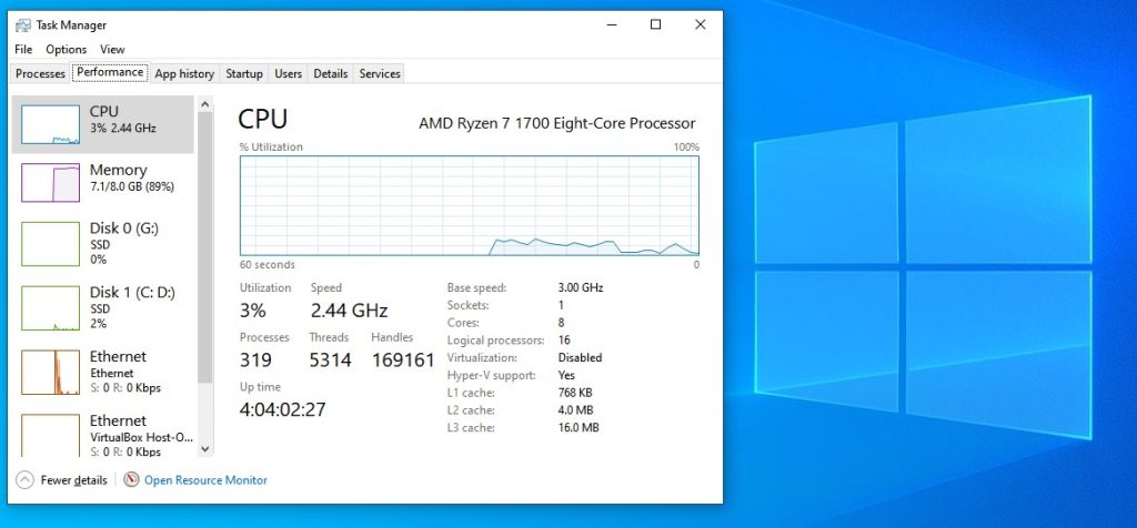 launch task manager in windows