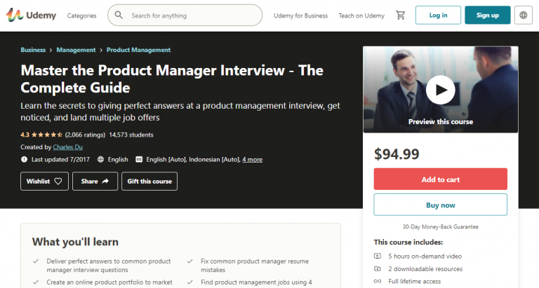 Master the Product Manager Interview The Complete Guide by Udemy 768x411 1