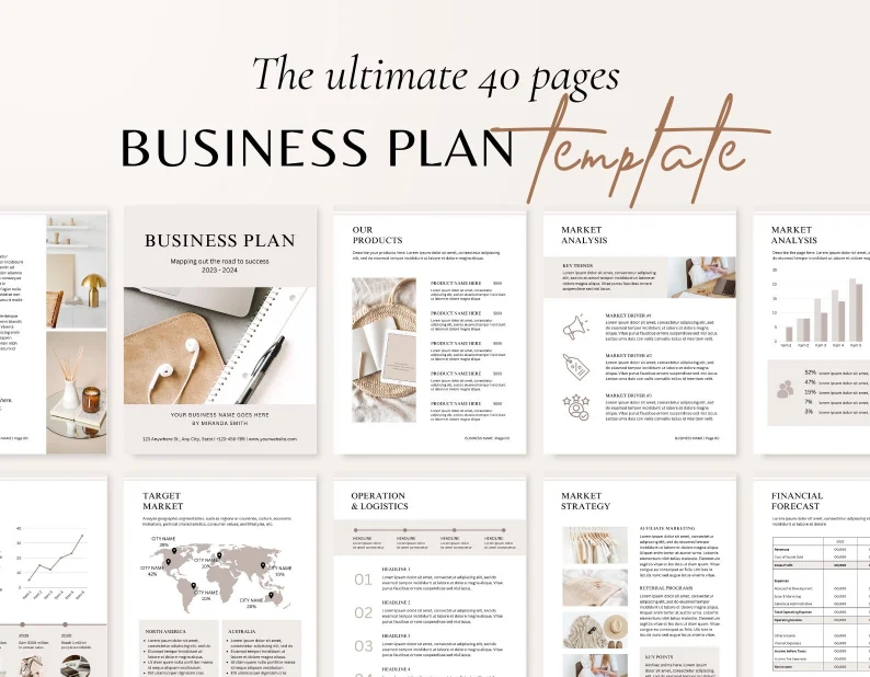 business plan template notability