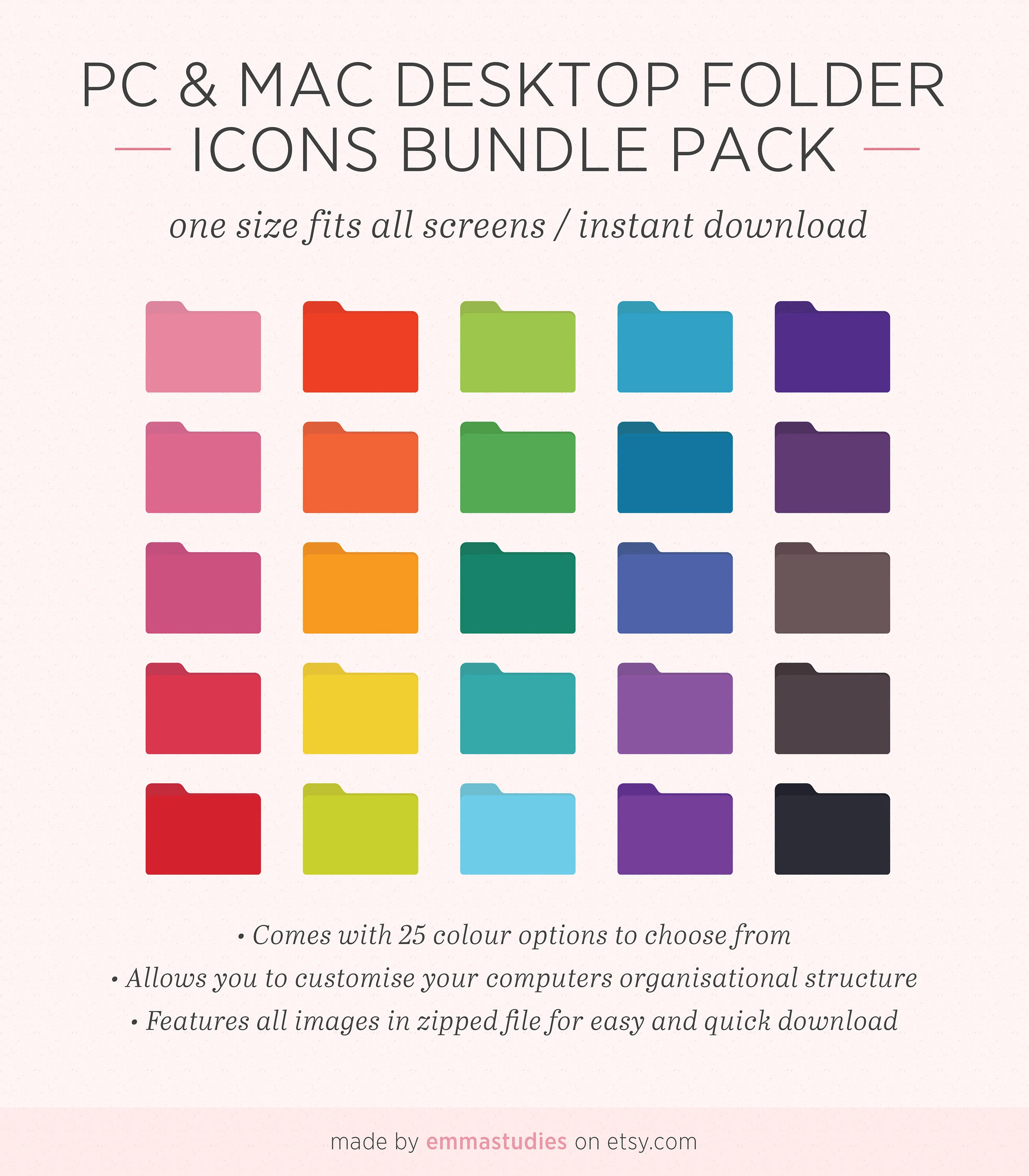 28+ Aesthetic Folder Icons for MacBook, Desktop and More