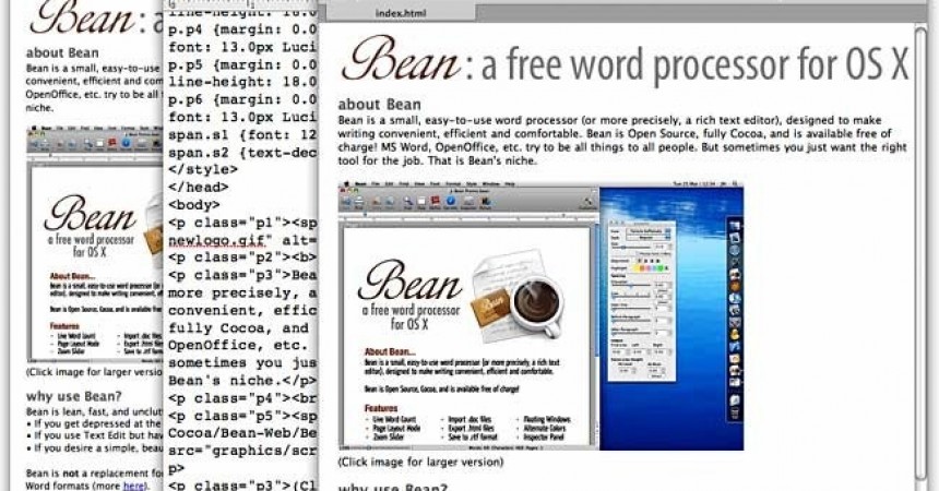 bean for mac resume templates